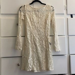 White lace dress. Perfect for Christmas or New Years! Size small
